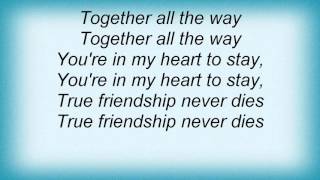 Maria Arredondo  True Friendship Lyrics [upl. by Niarda]