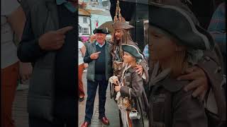 Brixham Pirate Festival 2023 short  Davy Jones Captains Beard Jack Sparrow [upl. by Joshua]