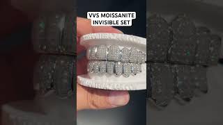 VVS MOISSANITE INVISIBLE SET GRILLZ [upl. by Schnapp]