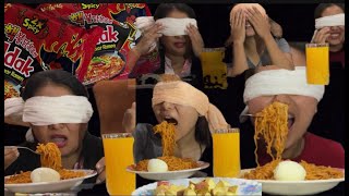 SPICY NOODLES CHALLENGE  JHANDAI ACCIDENT VAKO  FUNNY MOMENTS [upl. by Boak]