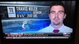 NFL Draft Announcement Travis Kelce  KC Chiefs Choice [upl. by Adlen]