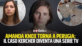 Amanda Knox torna a Perugia per la serie sullomicidio Kercher clamorose le scuse della sindaca [upl. by Siladnerb]