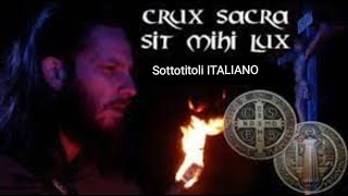 Song of the prayer of St Benedict CRUX SACRA SIT MIHI LUX [upl. by Rosalynd]