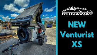 EXCLUSIVE PREVIEW NEW Runaway Venturist XS Overland Roof Top Tent Trailer  VXS RTT Trailer [upl. by Clance467]