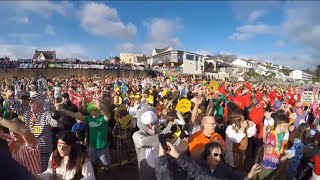 2018 NYDS Saundersfoot New Years Day Swim [upl. by Allenaj]