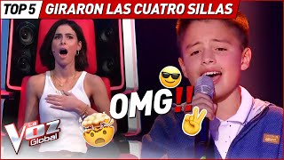 GIRARON TODAS LAS SILLAS por estos INCREÍBLES talents en La Voz Kids [upl. by Seuguh]