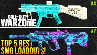 WARZONE Top 5 BEST SMG META LOADOUTS After Update WARZONE Best Setups [upl. by Aoniak802]