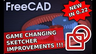 NEW Game Changing FreeCAD 022 Sketcher Features [upl. by Adnulahs]