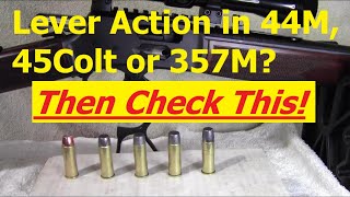 Lever action 44 magnum 45 colt 357 magnum feeding problems with heavy bullets [upl. by Siuoleoj]