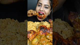 ASMR eaingi chicken biriyani chicken alfaham liver fry egg extra gravy muckbang [upl. by Siesser654]