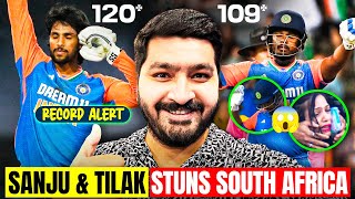 Sanju Samson 109 Tilak Varma 120 Stuns South Africa 😃  India vs South Africa 4th T20  Cricket [upl. by Delora]