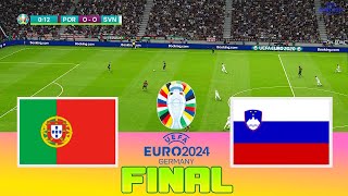 Portugal Vs Slovenia  UEFA Euro 2024  Round of 16  Full Match All Goals  PES Realistic Gameplay [upl. by Innavoj]