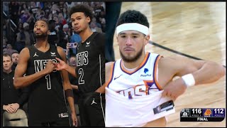 BETTER OFF Mikal Bridges amp Cam Johnson Return To Phoenix As Nets SPOIL Suns Big 3 Debut FERRO [upl. by Airretnahs]