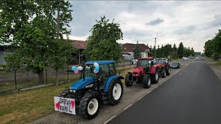 Brama Weselna  Obstawa Ciągników  DariaampKamil 17062023 URSUS 1614New Holland TS110 Case CS 150 [upl. by Ruenhcs152]