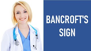 Bancrofts Sign  Sinal de Bancroft  Moses sign [upl. by Lyndsay]