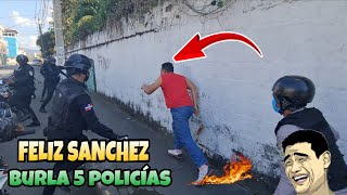 SUPER FELIZ SANCHEZ RELAJÓ 6 POLICÍAS PARA NO IR PRESO QUE CURA EL MAJOR VIDEO DEL TOQUE DE QUEDA [upl. by Ahsiem]