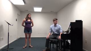 Healthy Belting Demonstration for musical theatre [upl. by Hillel]