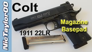 Colt  Walther  Umarex 22LR 1911 Anodized Aluminum Basepad [upl. by Rosenstein153]