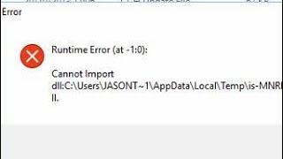 Runtime Error at 1 0 no deja desintalar programa solución en Español latino windows 10 u 11 [upl. by Sgninnej]