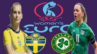 Ireland vs Sweden  womens Euro Qualification [upl. by Yengac670]