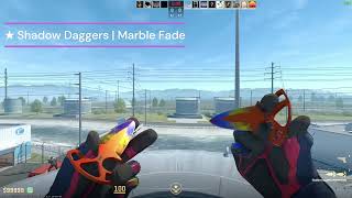 All Marble Fade Knifes Showcase CS2 [upl. by Boggers]