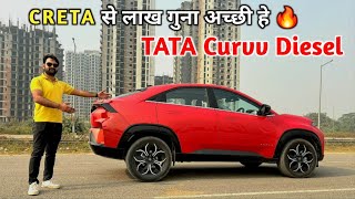 Creta से लाख गुना अच्छी हे 🔥 Tata Curvv Diesel Drive Review Tata Curvv DCA [upl. by Adnorahs822]