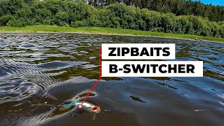 игра приманки Zipbaits B Switcher SSR с крючками Owner S75M 4 [upl. by Linis]