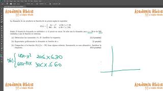 Problema OptimizaciónJulio 2017Ebau UNEXMatemáticas CCSS [upl. by Annasiul]