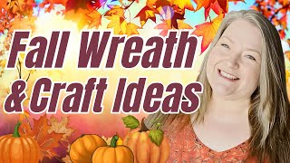 9 Fall Wreath amp Craft DIY Ideas  Deco Mesh Fall Wreaths  Fall Garland amp Pumpkin Decor DIY [upl. by Nnav505]