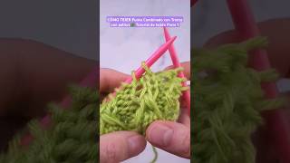 CÓMO TEJER Punto Combinado con Trenza a Dos Agujas 🌿 Tutorial de tejido [upl. by Keel]