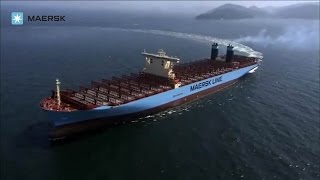 Maersk Line  TripleE Mærsk McKinney Møller sea trials [upl. by Enram121]