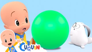 Cuquin’s Green Ball  Songs in the elephants surprise eggs  Cleo amp Cuquin  Kids  Learning [upl. by Selrhc]