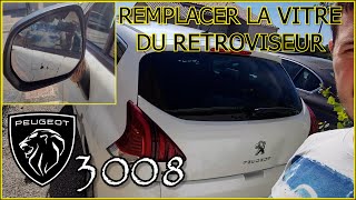 Miroir rétro CASSÉ  PEUGEOT 3008 comment léchanger VAM peugeot tutoriel voiture mecanique [upl. by Colt]