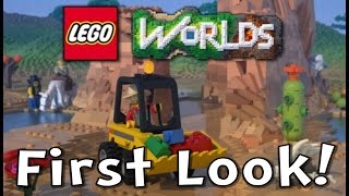 LEGO Worlds Gameplay First Look EXPLORE DISCOVER CREATE [upl. by Yednarb353]