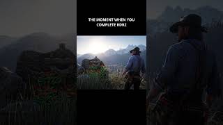 The Moment When You Complete RDR2 rdr2 fyp gaming viral [upl. by Esorylime]