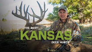 Giant Whitetail Deer Hunts from Kansas  The Best of The Best Bow Hunts [upl. by Jamima]