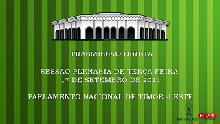 REUNIÃO PLENÁRIA DE TERÇAFEIRA DIA 17 DE SETEMBRO DE 2024 [upl. by Amie111]