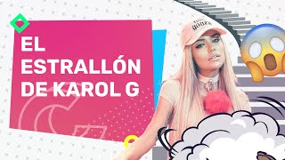 Karol G Se Cae En Concierto  Casos Y Cosas [upl. by Nymzaj970]