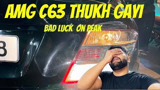 Daily Vlog  Mercedes Amg C63 V8 Thuk gayi 😔😤  Bad Luck On Peak  😔 [upl. by Naid42]