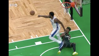 Marcus Smart and Joel Embiid Get Chippy [upl. by Lillie]