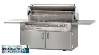 Alfresco 36quot Freestanding Gas Grill Cart in Stainless Steel with Rotisserie Natural Review [upl. by Tekcirk326]