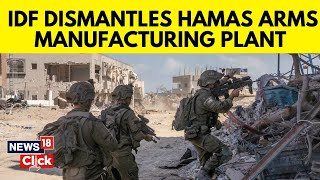 IDF Uncovers And Destroys Hamas Underground Arm Manufacturing Plant In Central Gaza  N18G [upl. by Atiluap495]