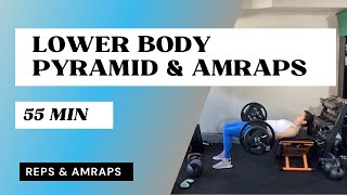 Lower Body Pyramid  3 Rounds amp AMRAPS [upl. by Link957]