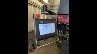 Amada Control Retrofit  Amada HFB 2204 Press Brake Control and Servo Motor Retrofit [upl. by Hnilym]