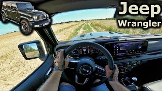 2024 Jeep Wrangler Sahara 20T  POV driving [upl. by Jaqitsch229]