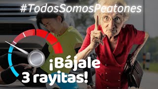 ¿A dónde vas tan rápido 🚗 ¡Relájate y maneja seguro todossomospeatones [upl. by Leventis]