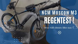 Ebike MTB Regentest amp Kärchertest  Das NCM Moscow M3 Neu Modell 2022 der Wassertest [upl. by Metah]