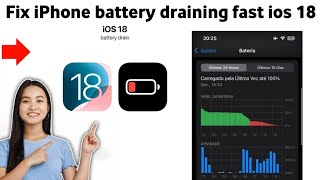 How to fix iPhone battery draining fast ios 18 [upl. by Acinonrev]