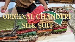 Chanderi silk Suit  Bagh print  Kalamkari  Dabu Print [upl. by Islek812]