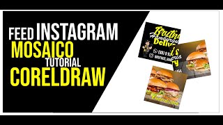 CORELDRAW Feed do Instagram em Mosaico Tutorial CorelDraw [upl. by Nawoj]